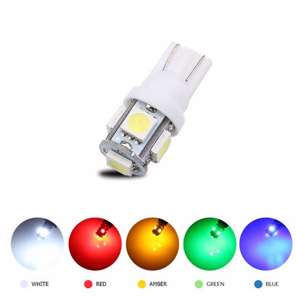 T10 W5W 24V LED Bulb – Glass Base Interior / License Plate Light (China)