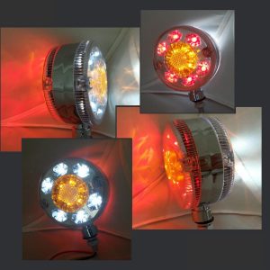 Lollipop LED Marker Light Chrome 24v For Truck Mirrors