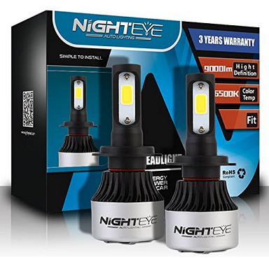 H7 LED Headlight 72W XENON Nighteye Sets - Led Lights Dublin
