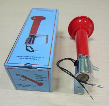 HI-DO 12V Original Turkish Wolf Whistle Air Blast Horn Universal Loud for  Truck CAB Lorry Bus, Red : : Automotive