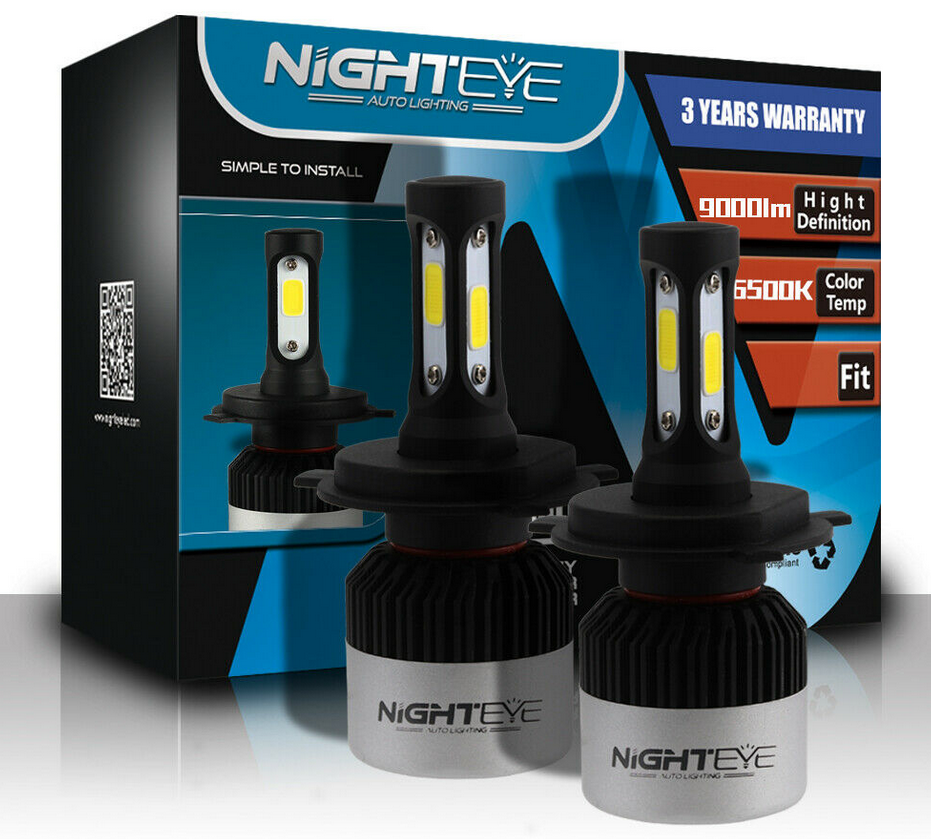 H4 LED Headlight 72W XENON Nighteye Sets - Led Lights Dublin
