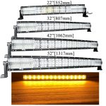 Amber Strobe Lightbar Daytime Running Light All Sizes perfect for Trucks Tractors Vans Cars and machineery