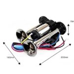 Compact Air Horn Chrome 12v All In One Dimensions