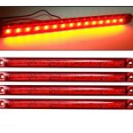 4x LED Side Marker 240mm Red