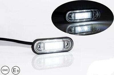 High Quality 2 Pcs LED Side Marker Lights 24V Red And White