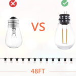 Garden Festoon Lights 48ft Perfect for the Garden Patio and home
