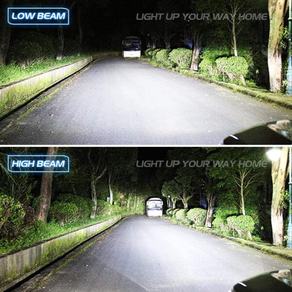 H4 Headlight Bulb Set Novsight N62 Series Beam