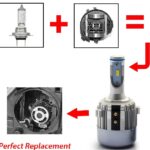 MK7 Golf LED H7 LED Bulb Direct Replacement for VW MK6 Golf Passat Scirocco etc