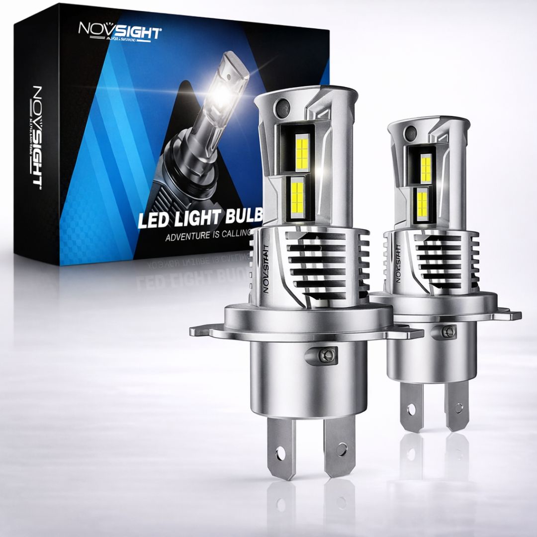 H4 LED Headlight Bulb Set 100W | Novsight N62 Series