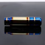 JDM Bride Burnt Blue Gold Gear Shift Knob Profile View
