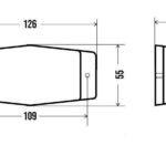 Double Burner White Clear Size Dimensions
