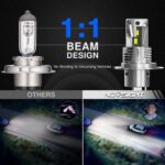 H4 Bulbs 90w Novsight N66 Focused Pattern Beam
