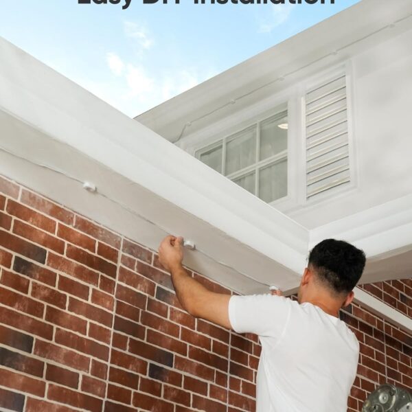 Permanent Outdoor Eave Lights Easy Installation