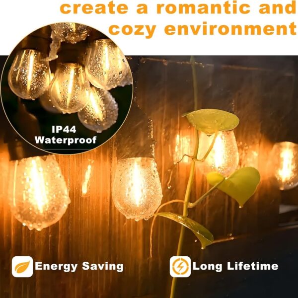 Outdoor String Lighting with a Cozy and Romantic Ambient Glow