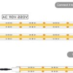 A photo of Warm White Strip COB Light 5 meter 12 volts Power Options
