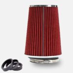6 inch Red Car Air Filter Mesh Cone