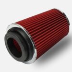 6 inch Red Car Air Filter Mesh Cone | Induction Kit High Power
