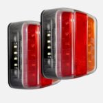 Pair 12v LED Rear Tail Lights 5 Functions