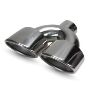 Universal Sport Twin Chrome Exhaust Pipe Trim/Muffler