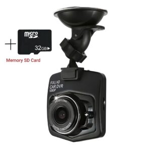 HD Dash Cam Recorder with Motion Detection + 32GB Card