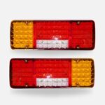 Pair 12V LED Rear Tail Lights 5 Function 98 LED