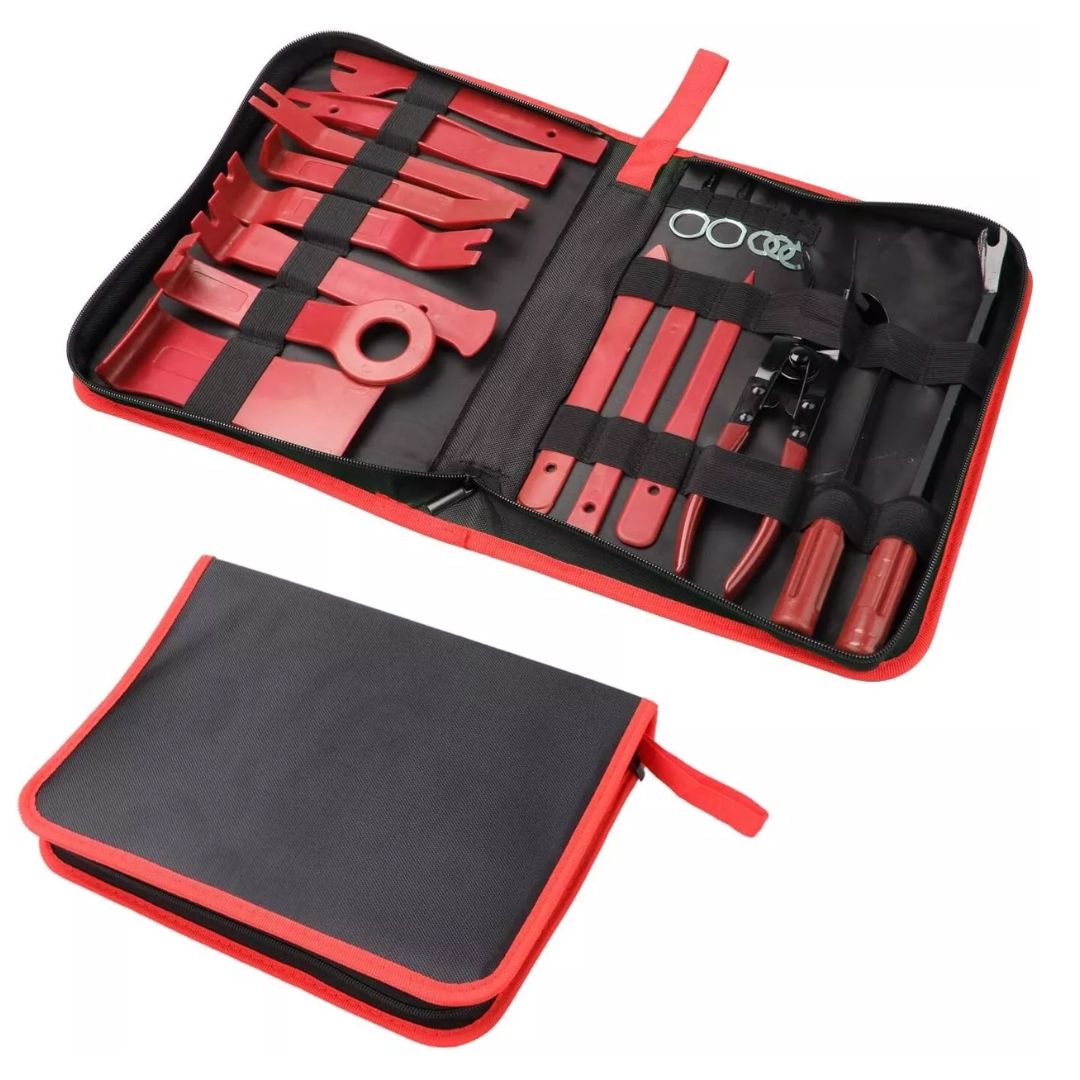 19-piece Car Panel Trim Removal Pry Tool and Molding Kit