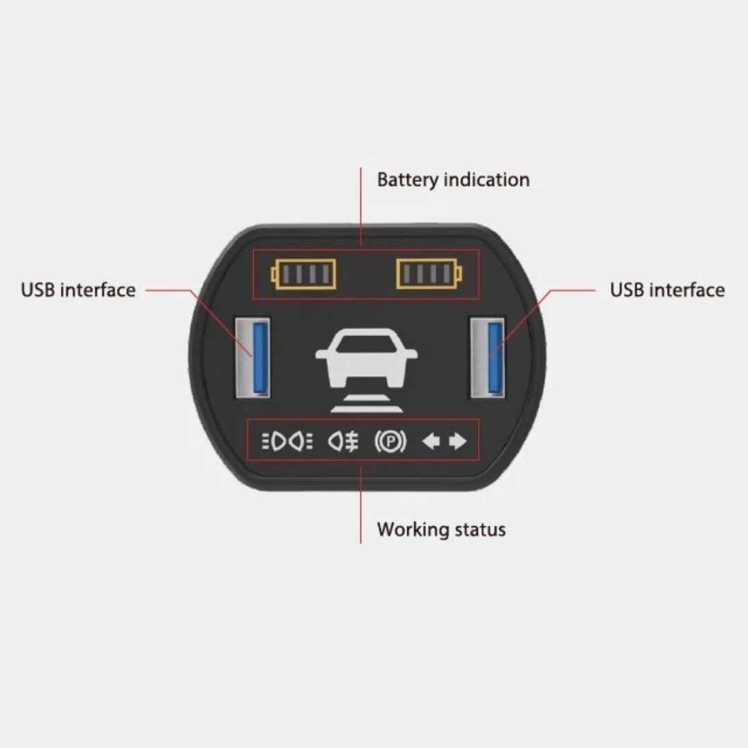 Triangular Wireless Tail Lights