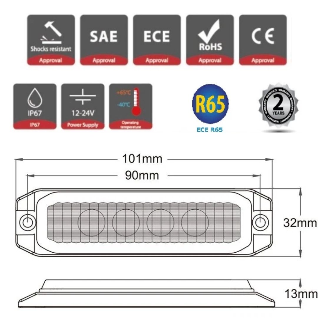 Flashing Recovery Grill Light